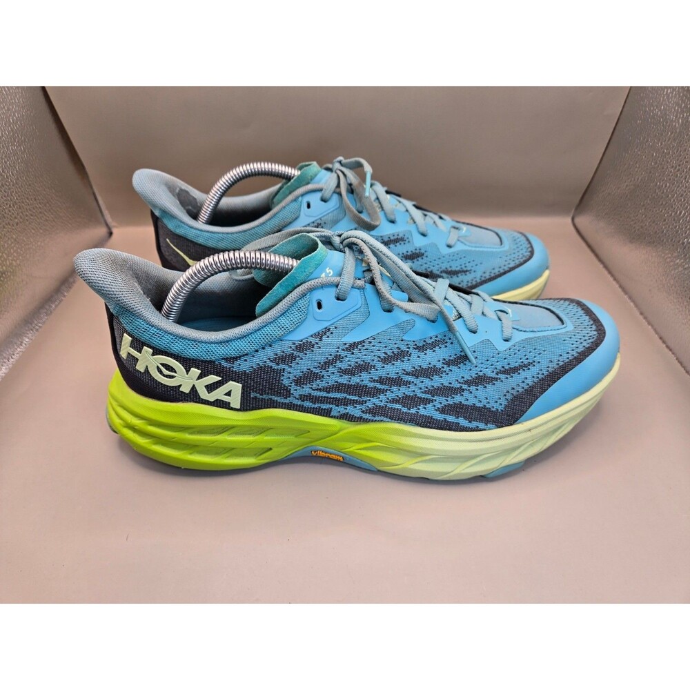 Hoka One One Speedgoat 5 Trail Shoes Women's 11 B Blue Running Vibram Sneakers